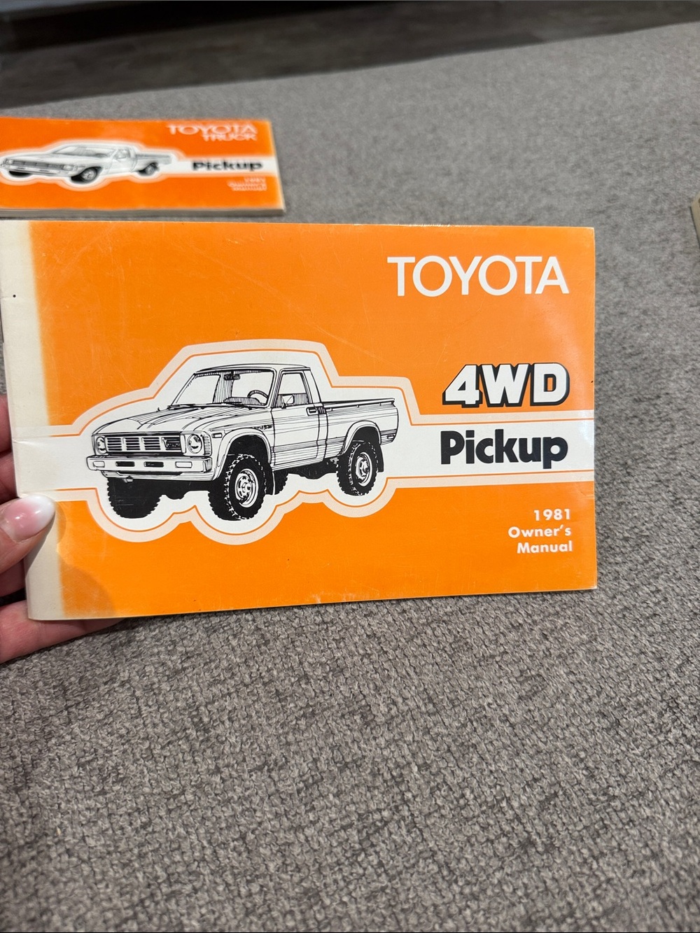 4WD Pickup Owner's Manual - Orange